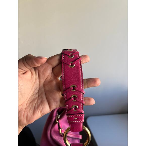 Vintage 2004 Coach Pink Suede Shoulder Bag - Picture 6 of 9
